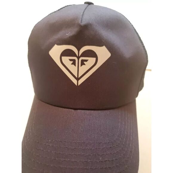 Roxy Snapback Unisex Hat Mesh Navy Blue Big Logo One Size - Picture 4 of 5